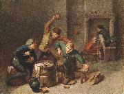 Brawling Peasants BROUWER, Adriaen